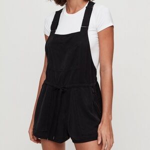 Aritzia Wilfred Black Romper Overalls